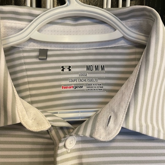 Three Mens Under Armour Golf Shirts - Picture 2 of 5